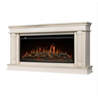 Каминокомплект: Очаг Royal Thermo Аврора RTFP/P-AR40LS, портал Олимпия 42/40/36 слоновая кость с золотой патиной